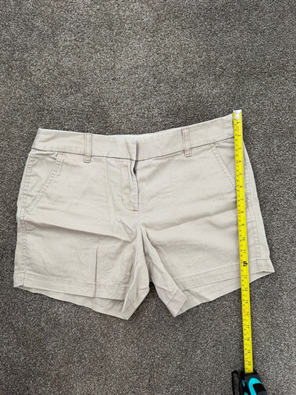 J. Crew Women's Light Beige Cotton-Blend Bermuda Shorts